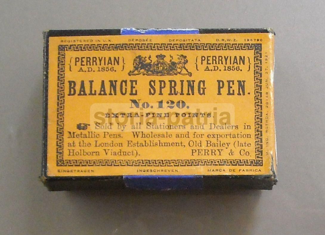 Scatola Pubblicitaria Pennini Perry & Co. Londra, Primi '900
