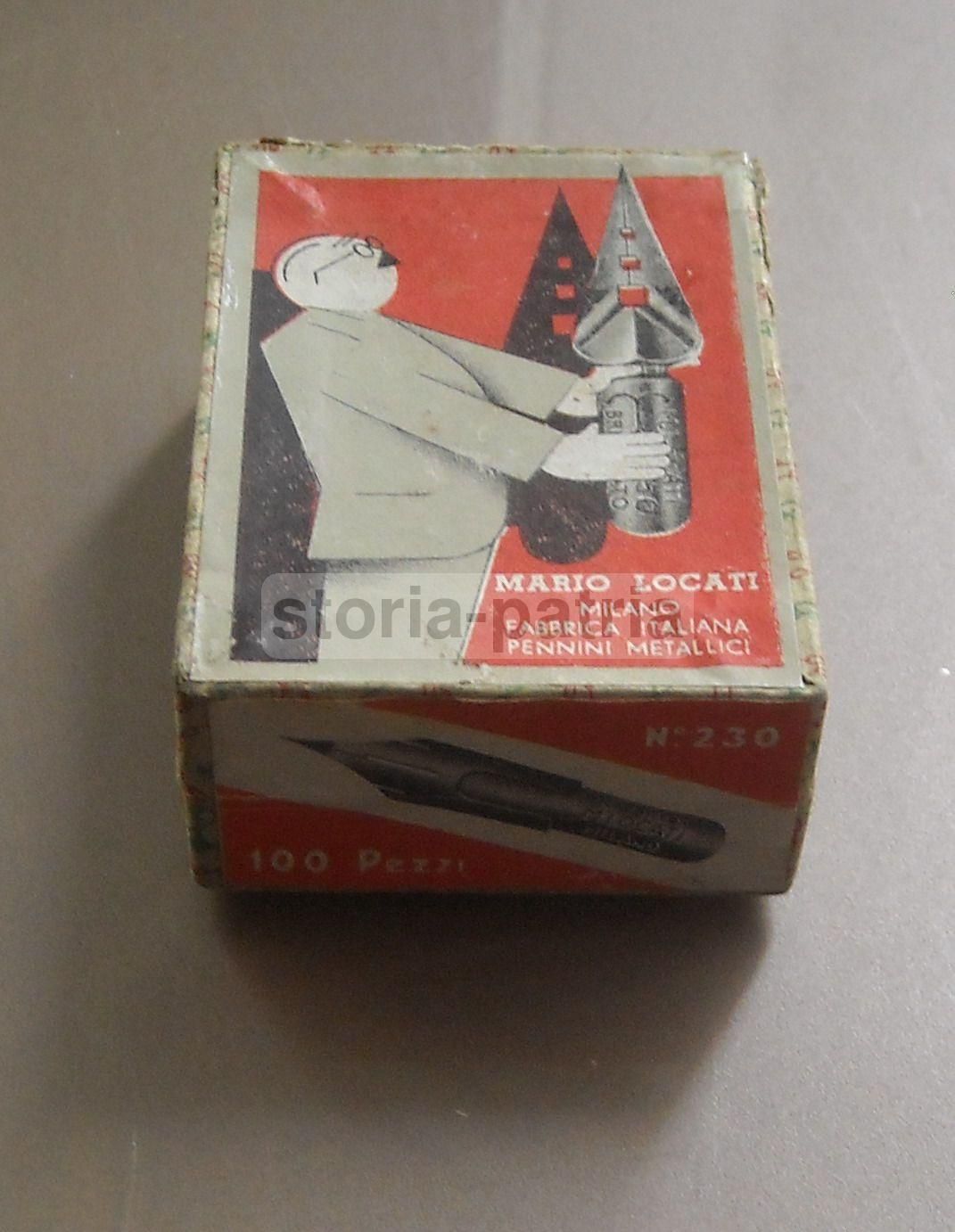 Scatola Pennini Metallici Mario Locati Milano Anni '30 '50