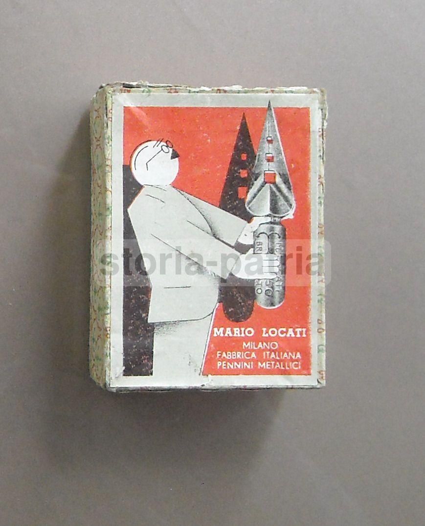 Scatola Pennini Metallici Mario Locati Milano Anni '30 '50