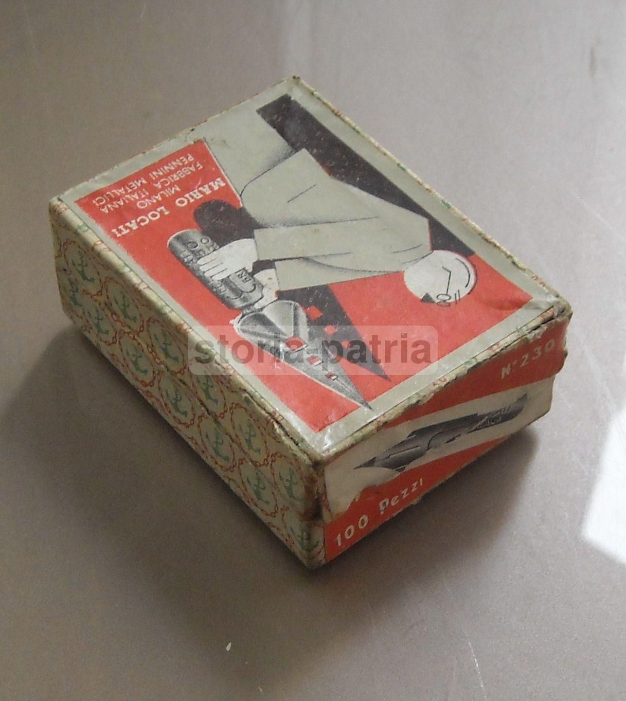Scatola Pennini Metallici Mario Locati Milano Anni '30 '50