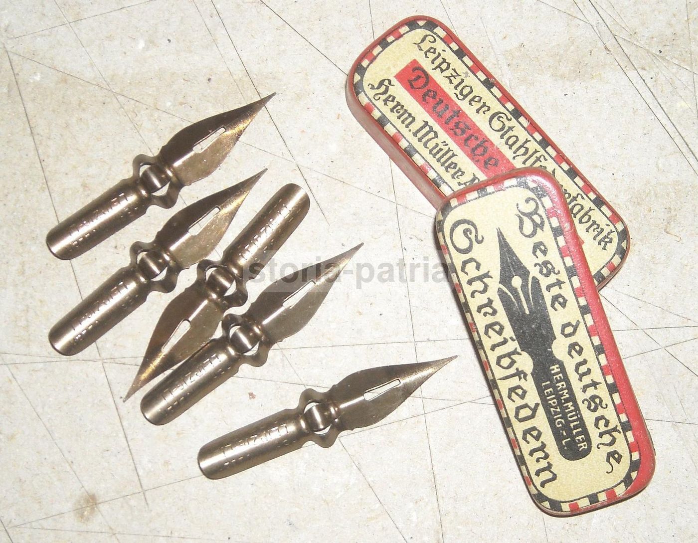 Astuccio Pubblicitario Pennini Herm. Muller Leipzig Anni '20 '30