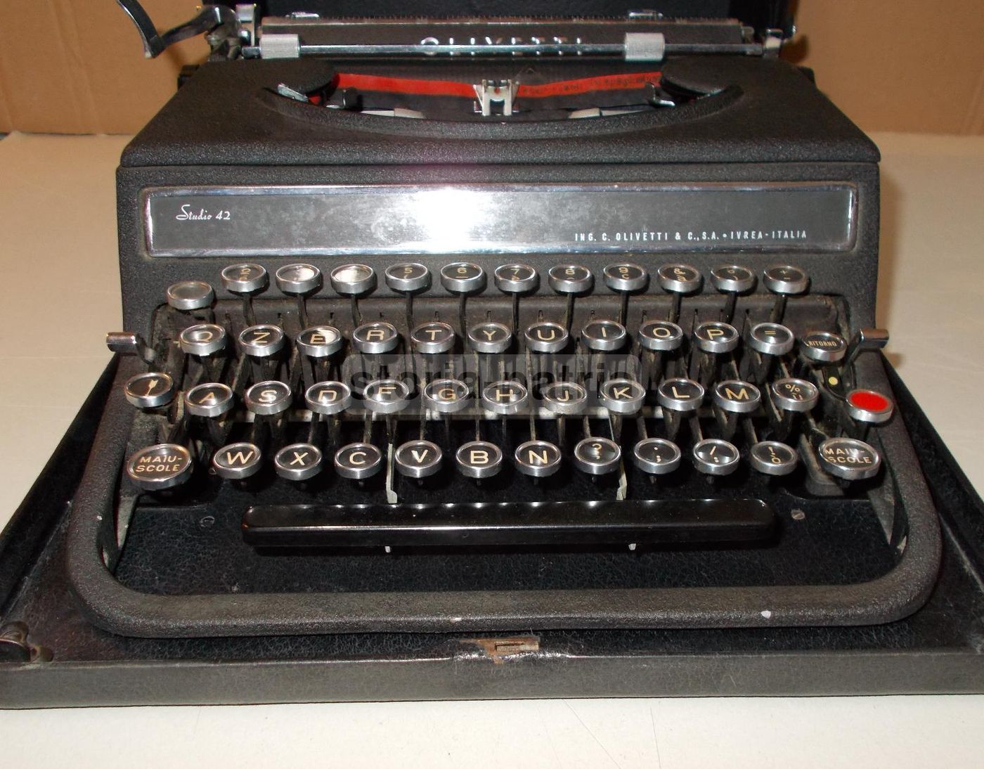 Macchina Da Scrivere Olivetti Studio 42 Originale Anni '40
