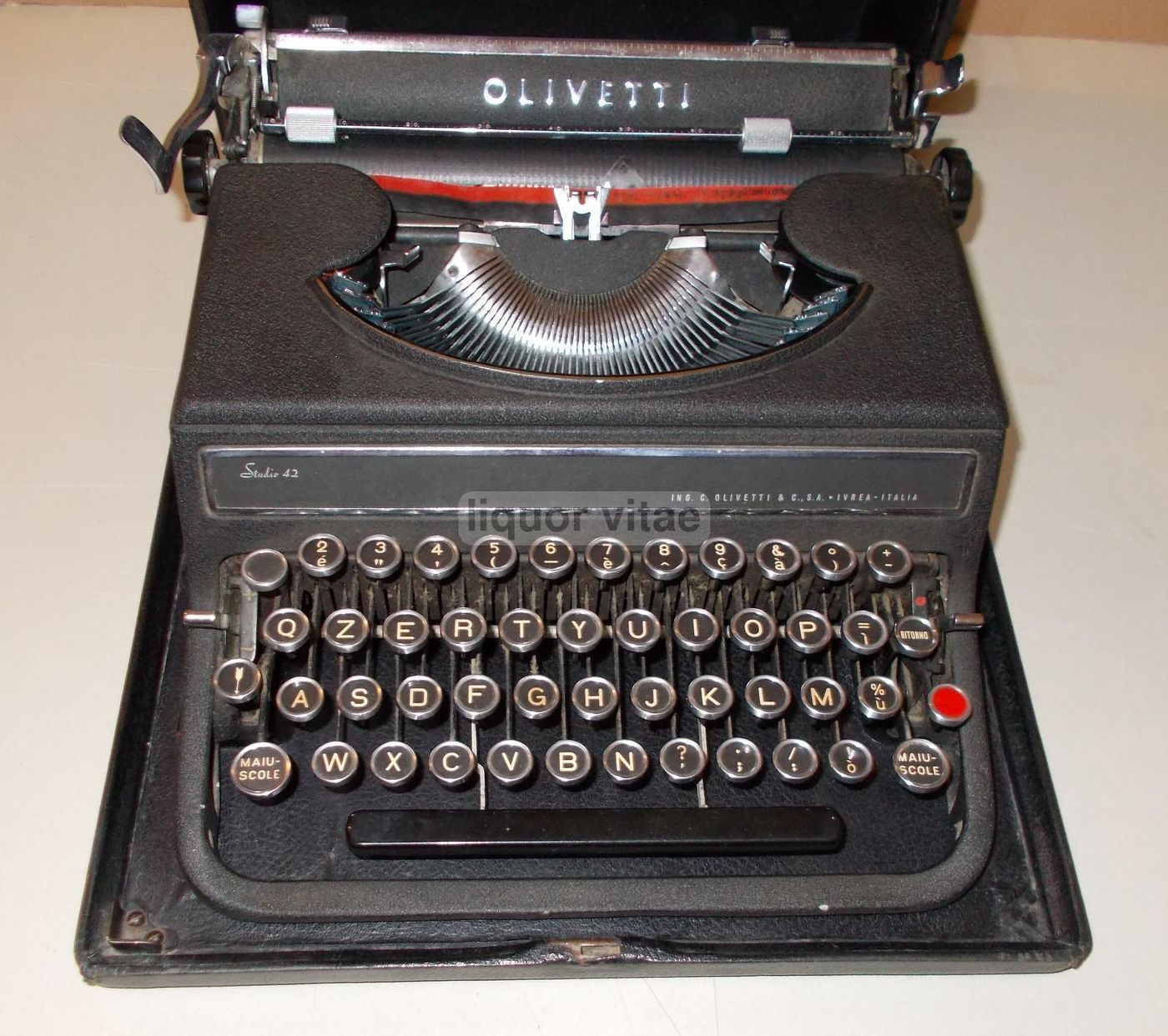Macchina Da Scrivere Olivetti Studio 42 Originale Anni '40