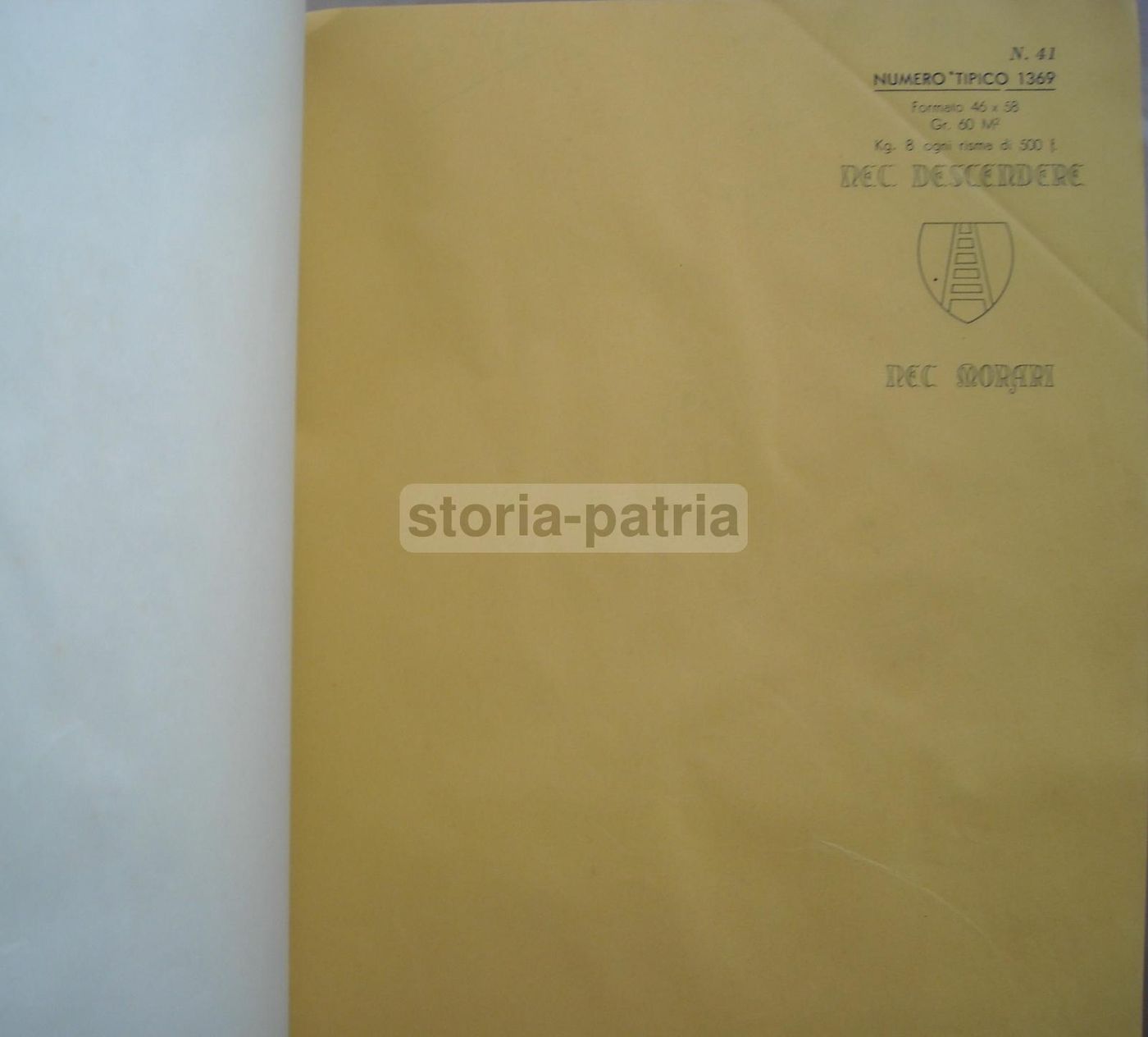 Catalogo Carta Filigranata Fedrigoni Verona Anni '20 Pubblicità