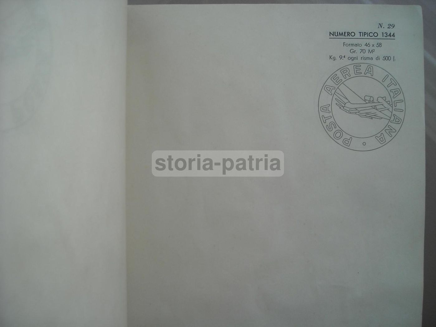 Catalogo Carta Filigranata Fedrigoni Verona Anni '20 Pubblicità