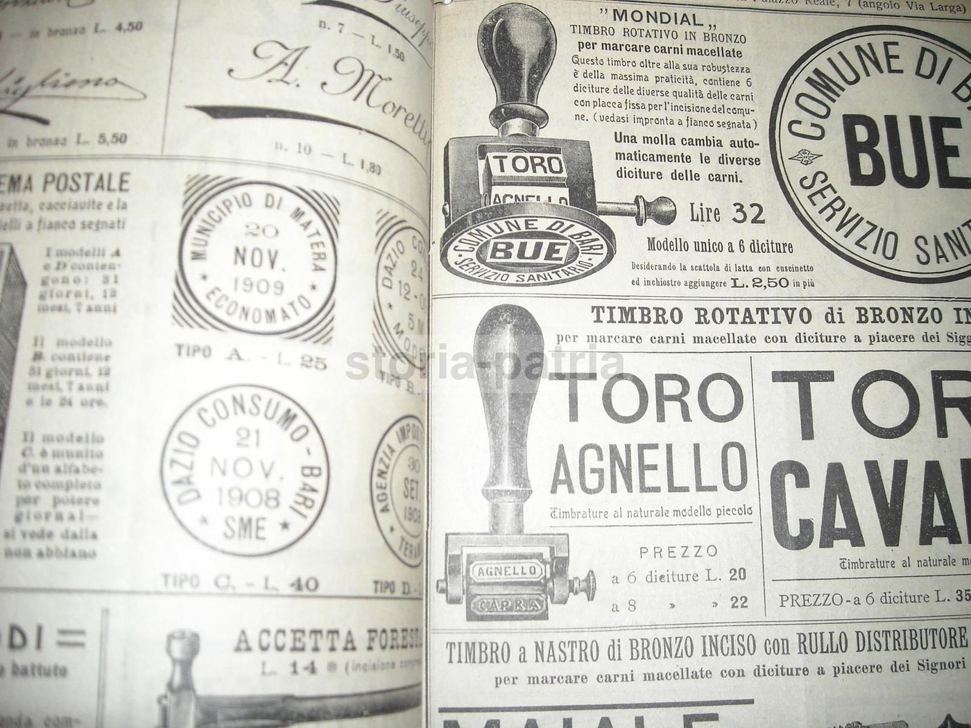 Catalogo Rigoli & Fraschini Timbri E Cancelleria Milano 1910