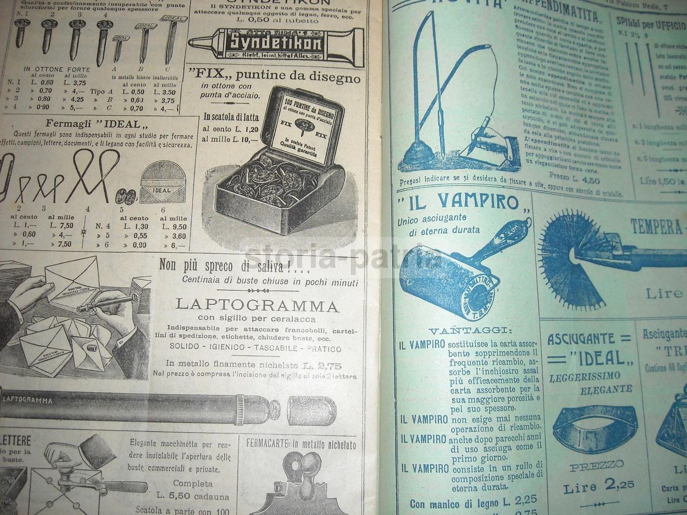 Catalogo Rigoli & Fraschini Timbri E Cancelleria Milano 1910