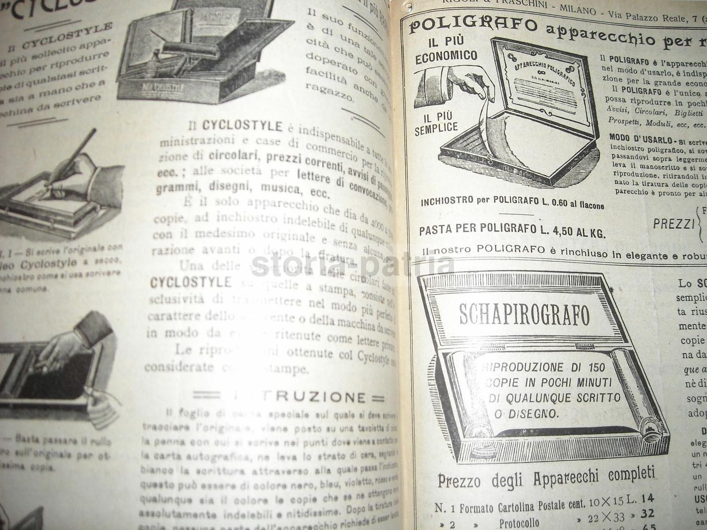 Catalogo Rigoli & Fraschini Timbri E Cancelleria Milano 1910