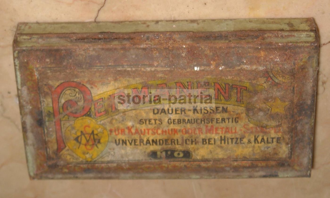 Scatola Pubblicitaria Permanent Dauer Kissen Per Tampone Inchiostro
