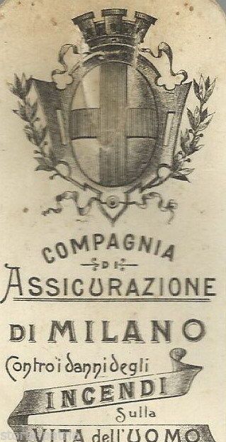 Segnalibro E Tagliacarte Pubblicitario Compagnia Di Assicurazione Di Milano, Anni '20
