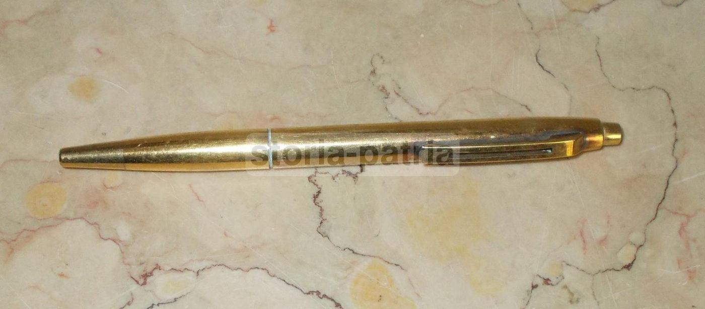 Penna Vintage Panter Quarz Con Display Rosso Metallo Dorato Anni 60 70