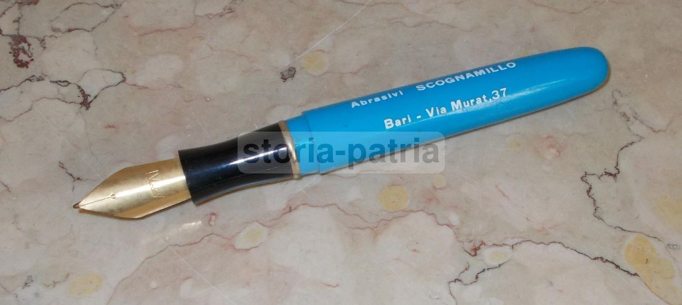 Penna Biro Pubblicitaria Lylly Adesivi Scognamillo Bari Anni '70