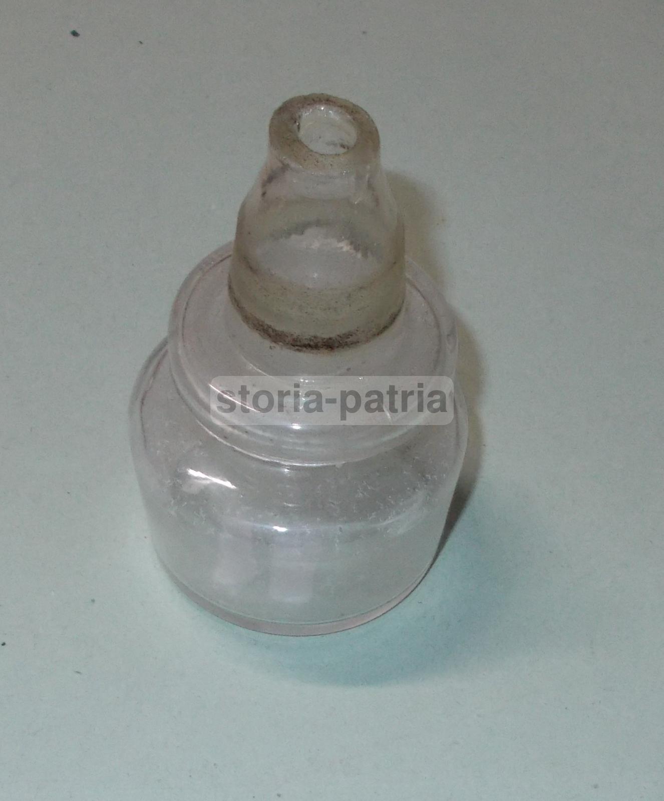 Calamaio Antico In Vetro, Anni '20 '40. Oggetto Da Scrivania.