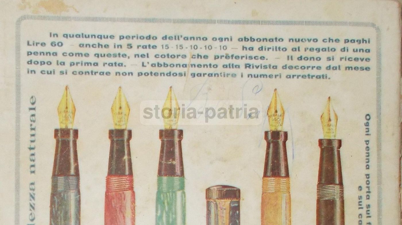 Pubblicità Antica Penne Stilografiche Tibaldi Infrangibili