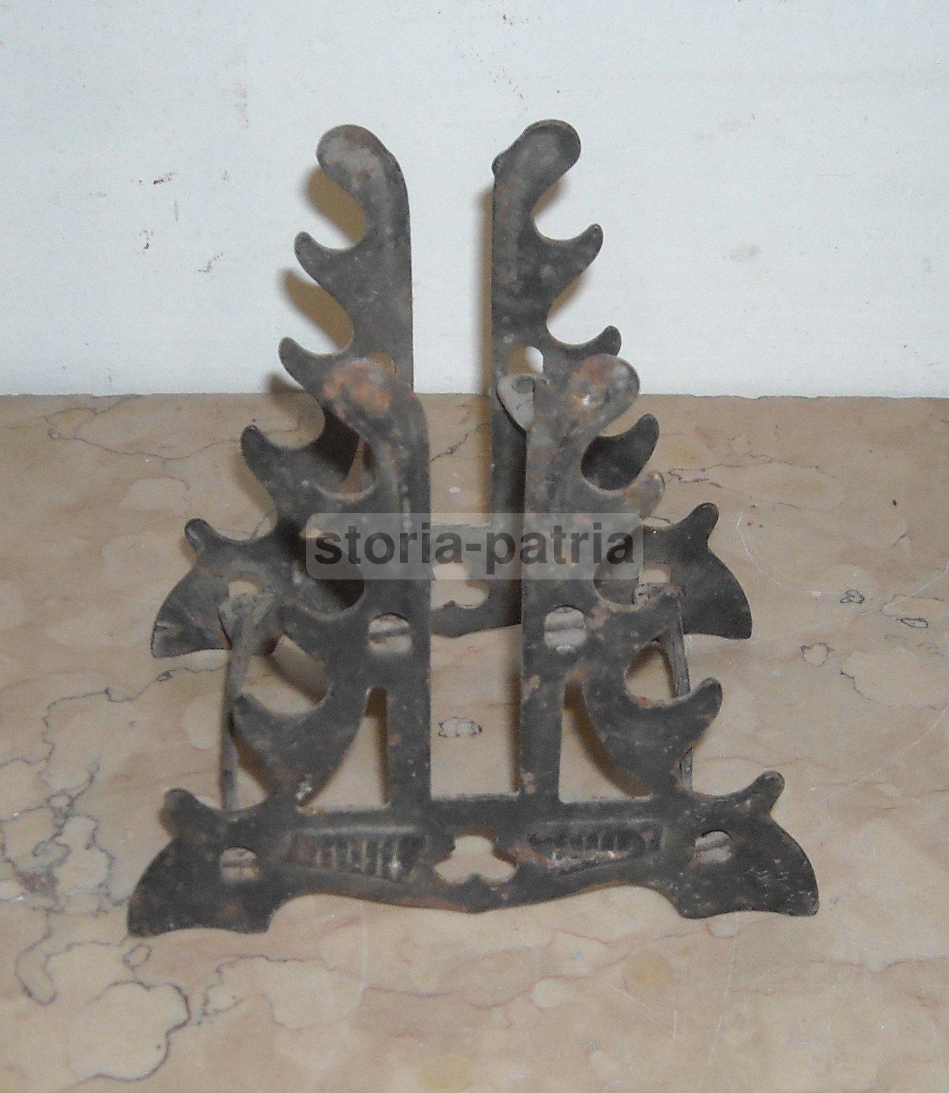 Porta Penne Da Scrivania Vintage Fauni Anni '30 Metallo Nero