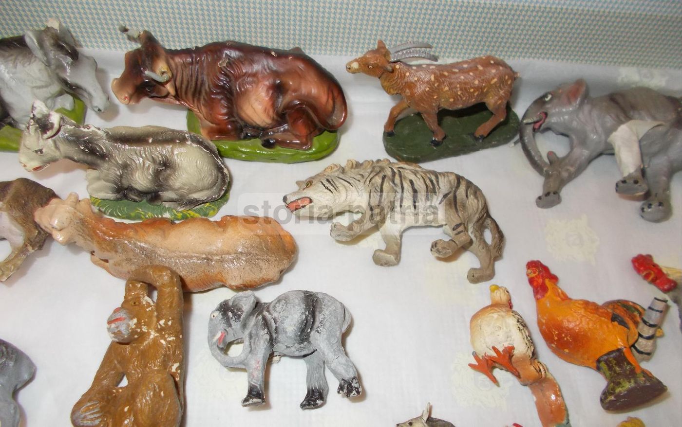 Statuine Animali Da Presepe Vintage Anni '20 '50 Artigianato