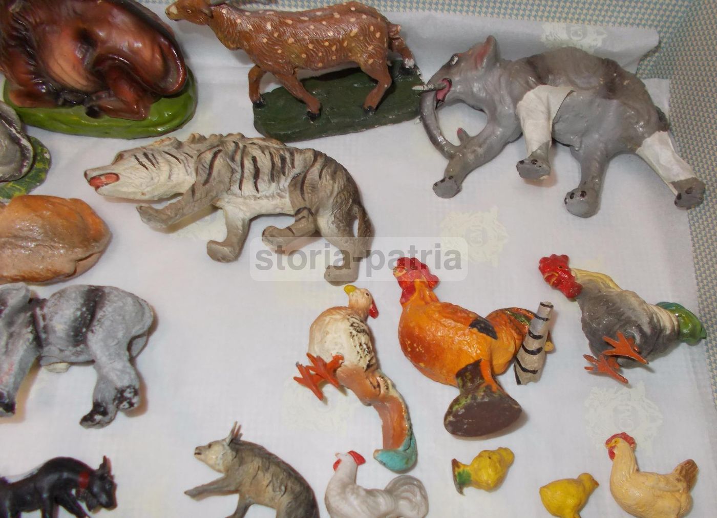 Statuine Animali Da Presepe Vintage Anni '20 '50 Artigianato