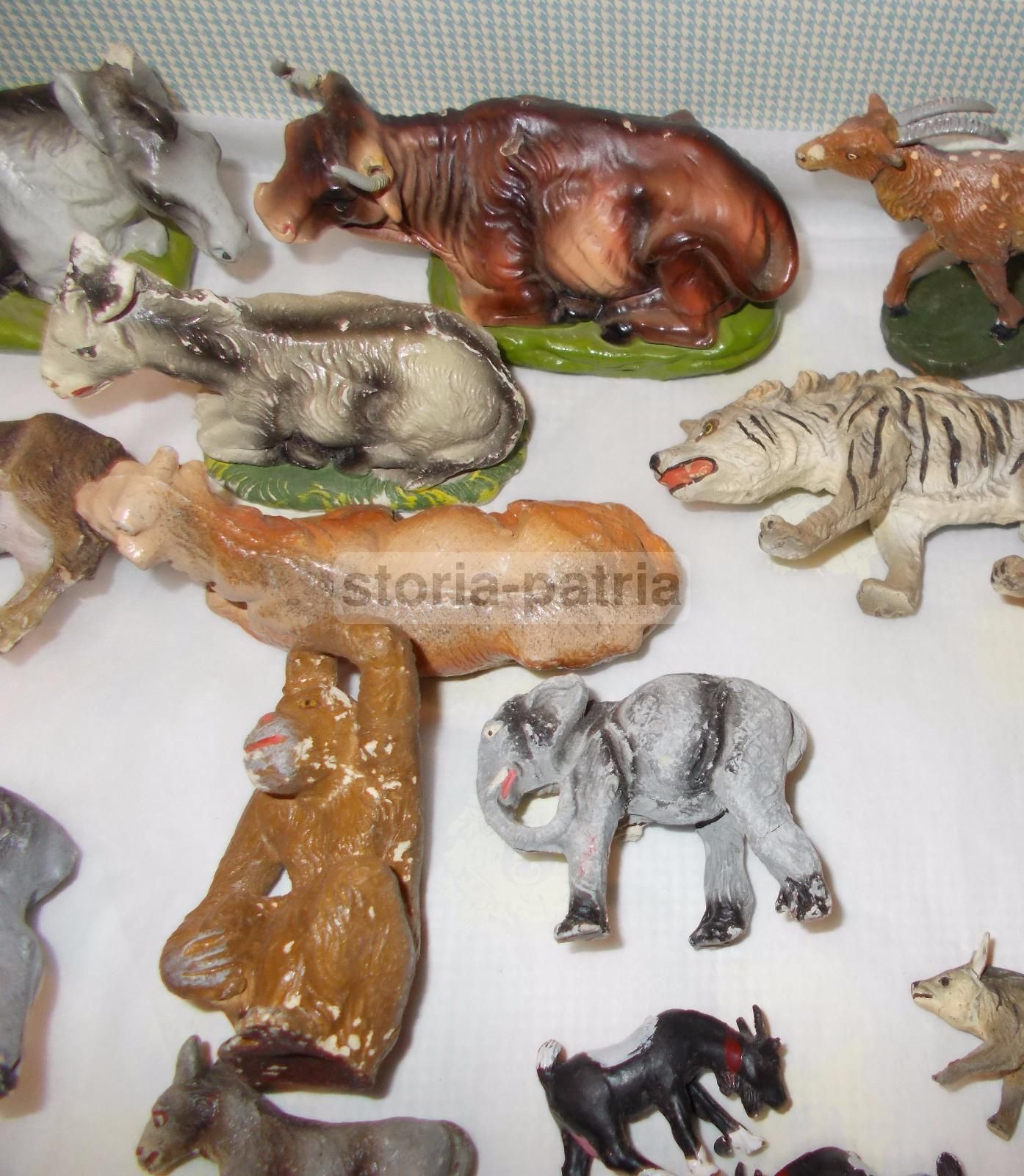 Statuine Animali Da Presepe Vintage Anni '20 '50 Artigianato