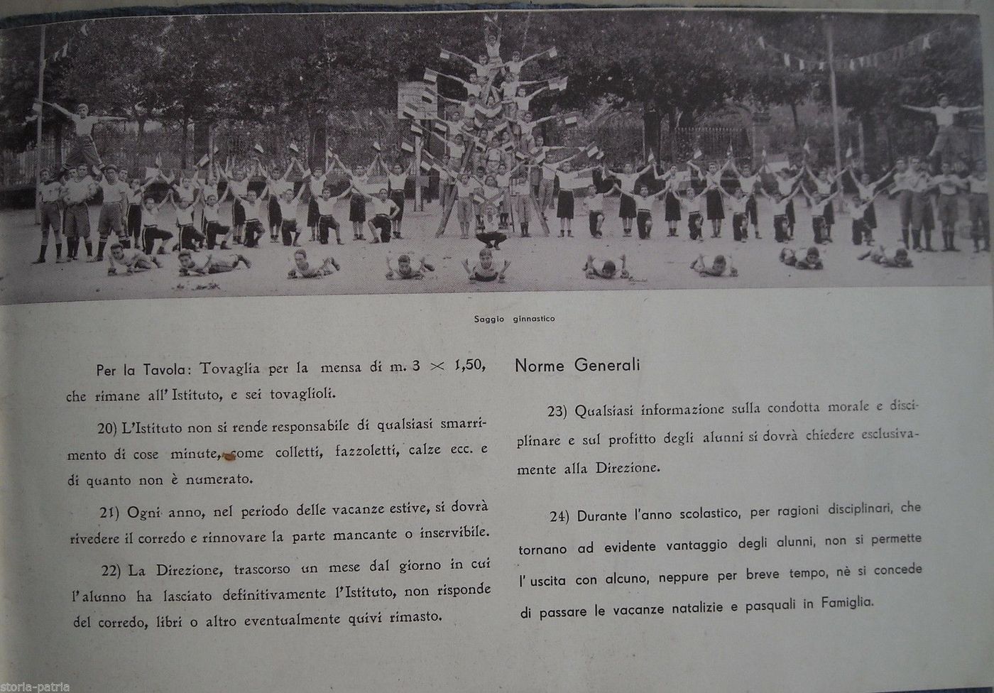 Istituto Salesiano Caserta 1933 Programma Scuole Elementari