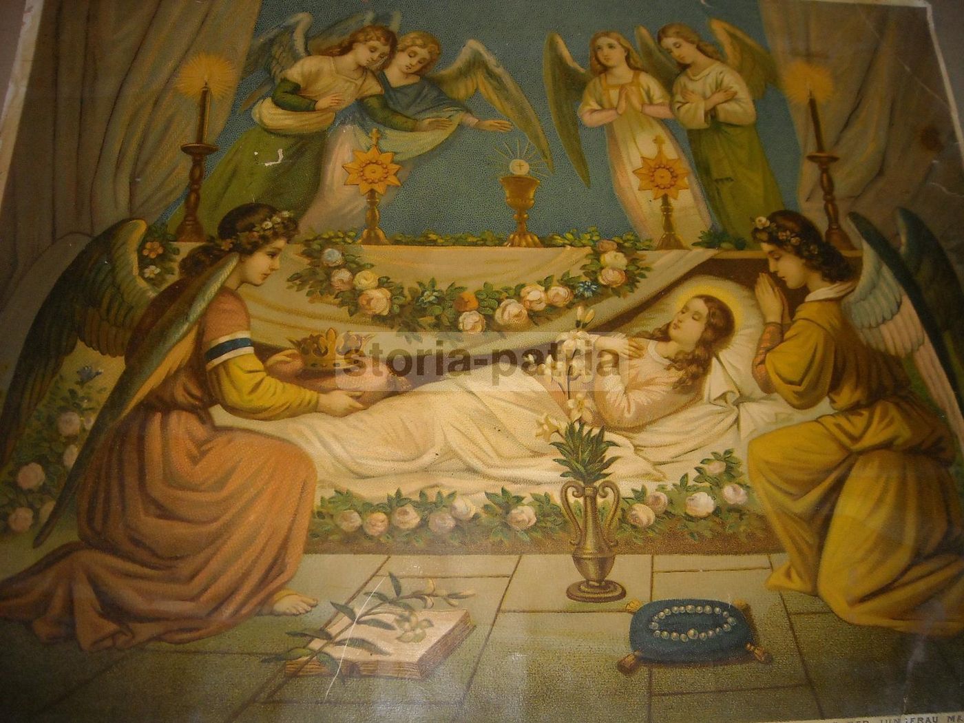 Sepolcro Della Vergine, Cromolitografia Antica, Inizio '900, Attribuita A Morgari