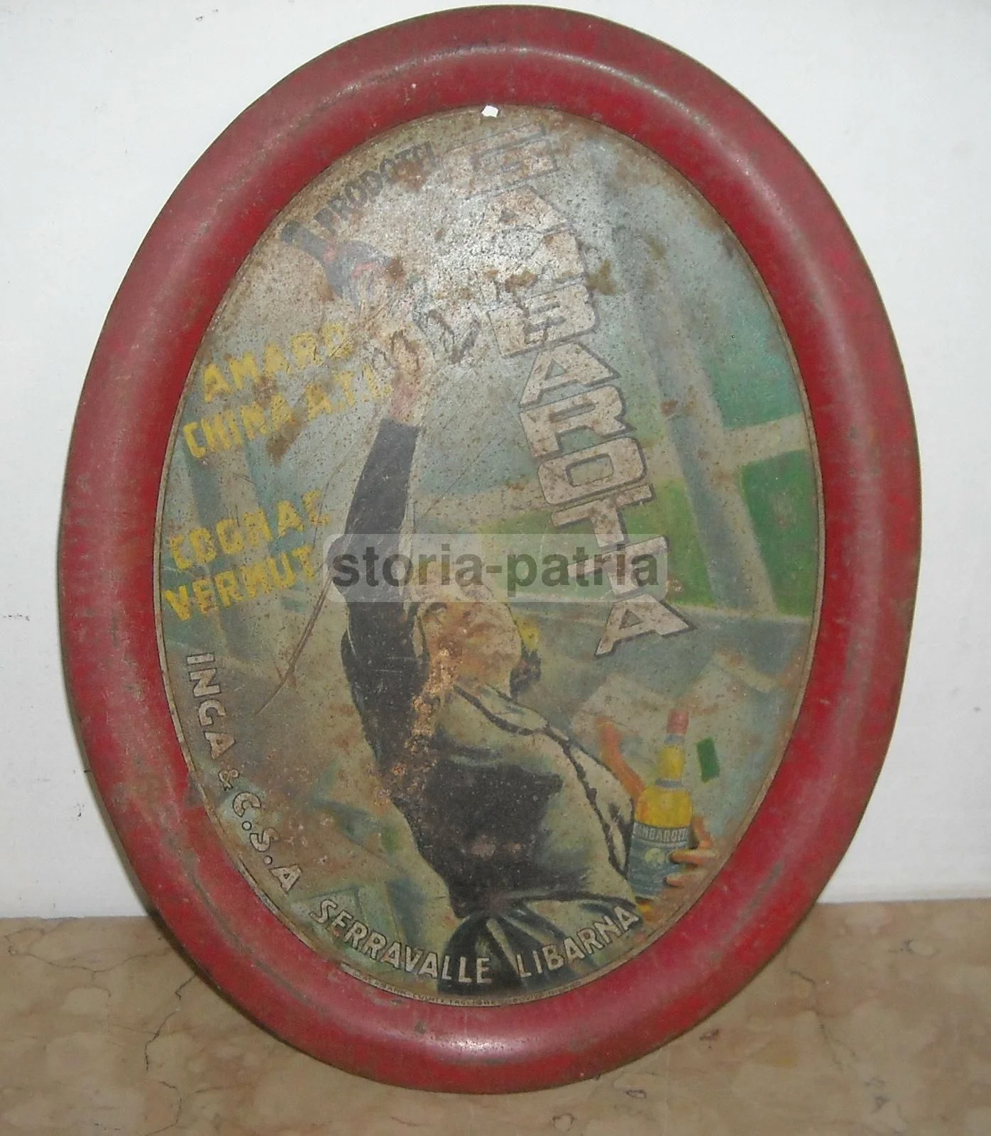 Advertising Tray Gambarotta Serravalle Libarna 1930s