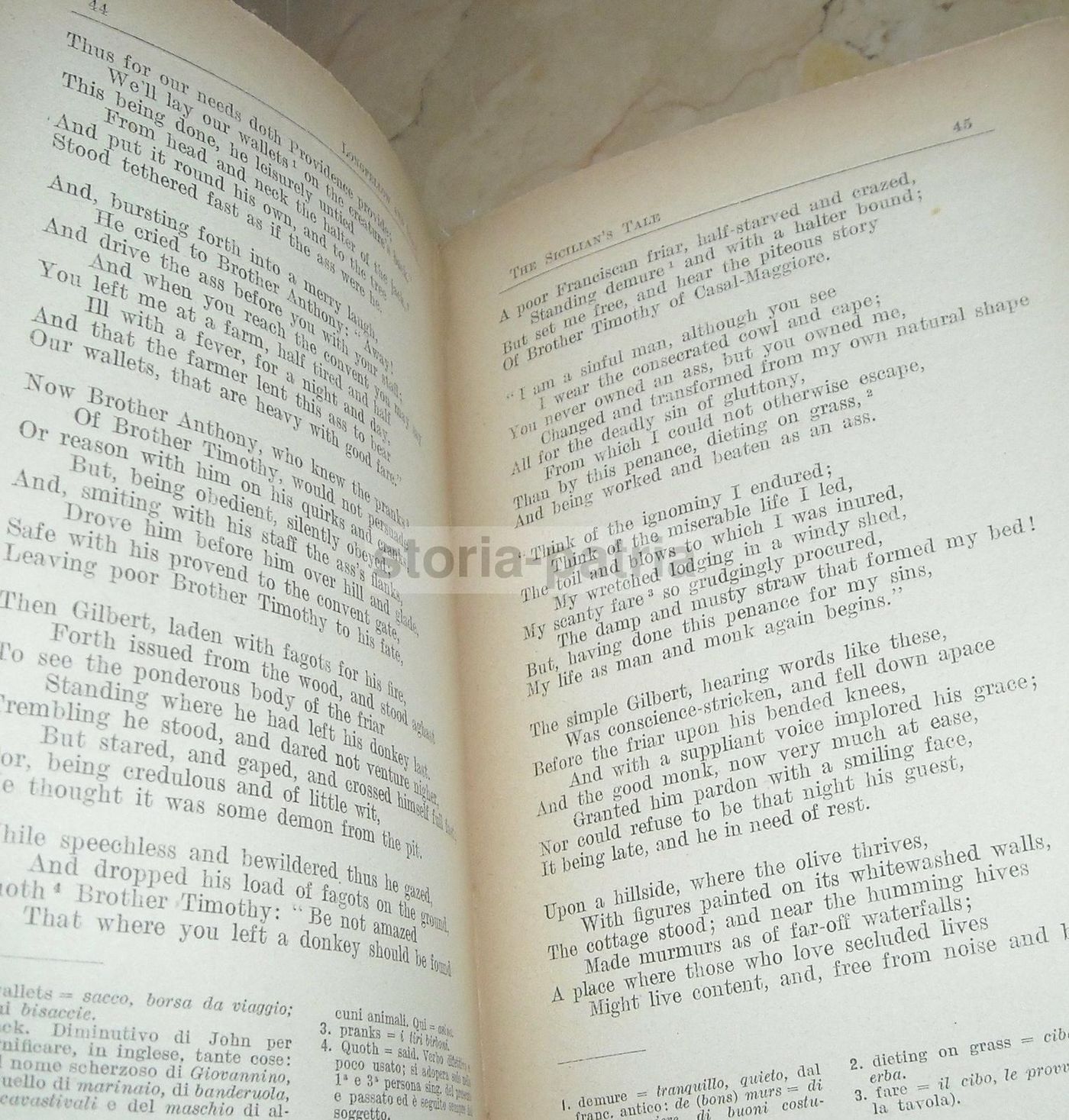 Longfellow And Italy. A Choice Of Poems. Signorelli, 1926. Edizione Rara