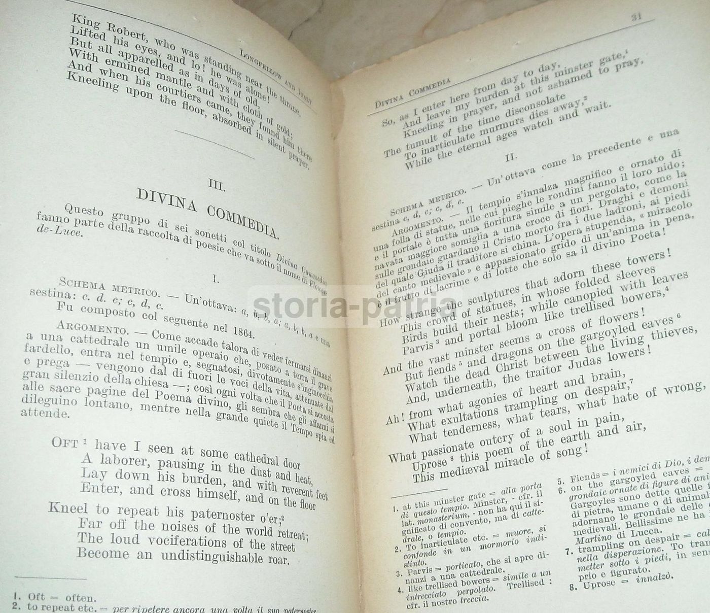 Longfellow And Italy. A Choice Of Poems. Signorelli, 1926. Edizione Rara
