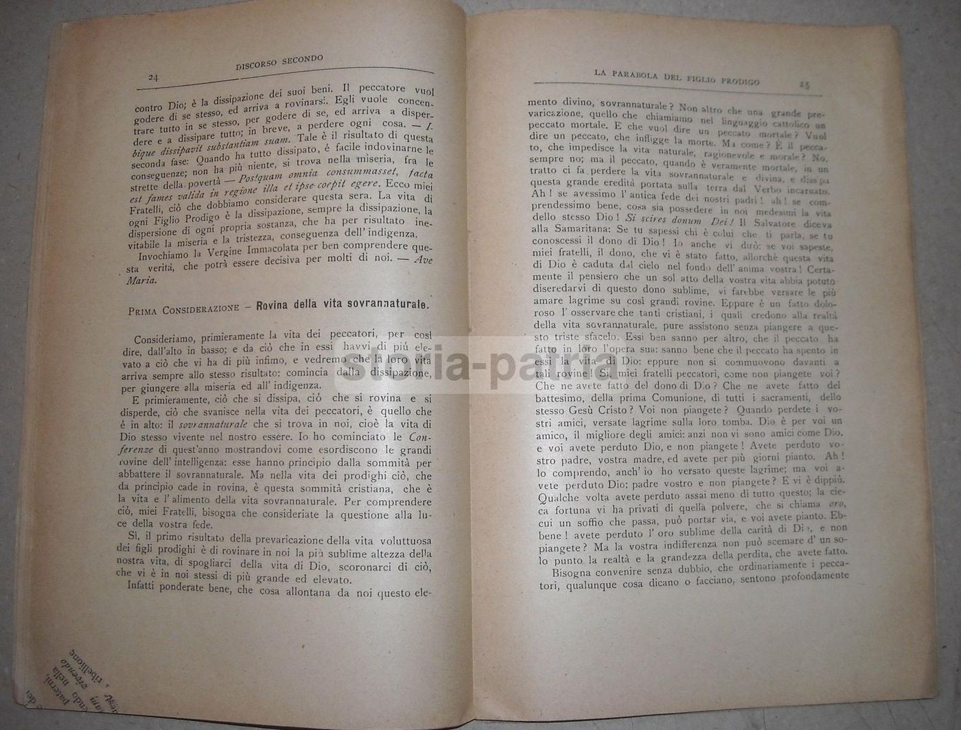La Parabola Del Figlio Prodigo   Rev. P. Felix   Giarre, 1902