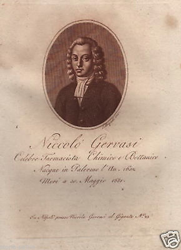 Niccolò Gervasi. Ritratto Inciso All'Acquaforte Da C. Biondi (1818)