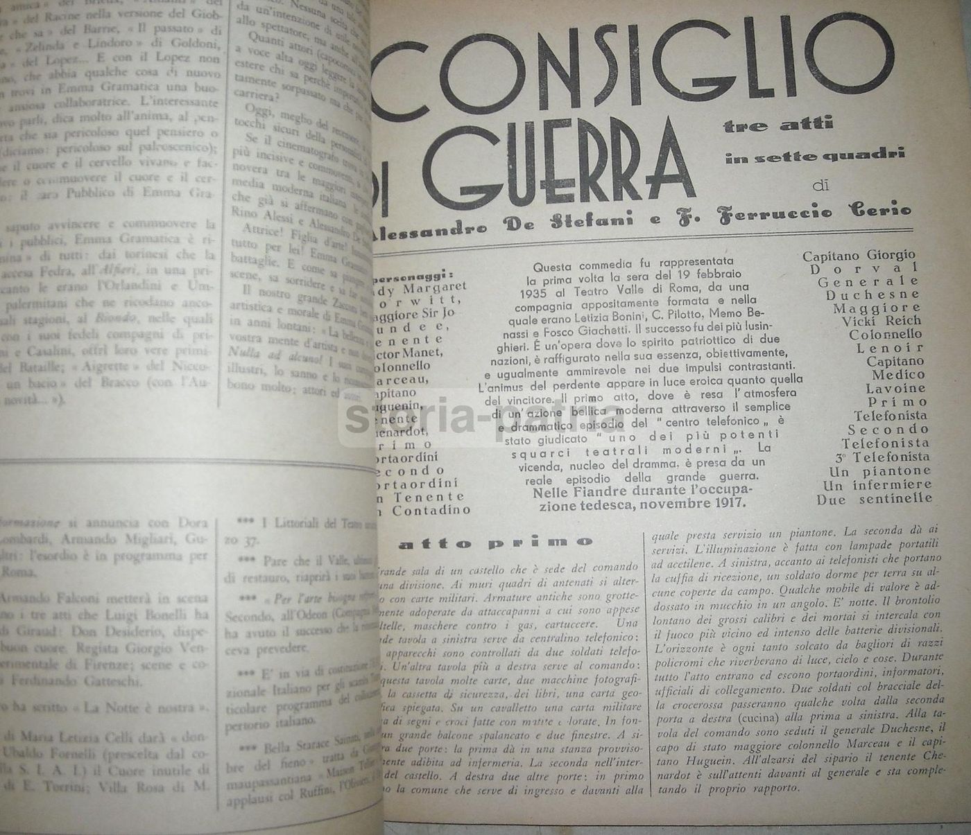 Rivista Retroscena Palermo 1936 1937, Luigi Pirandello E Il Teatro Siciliano