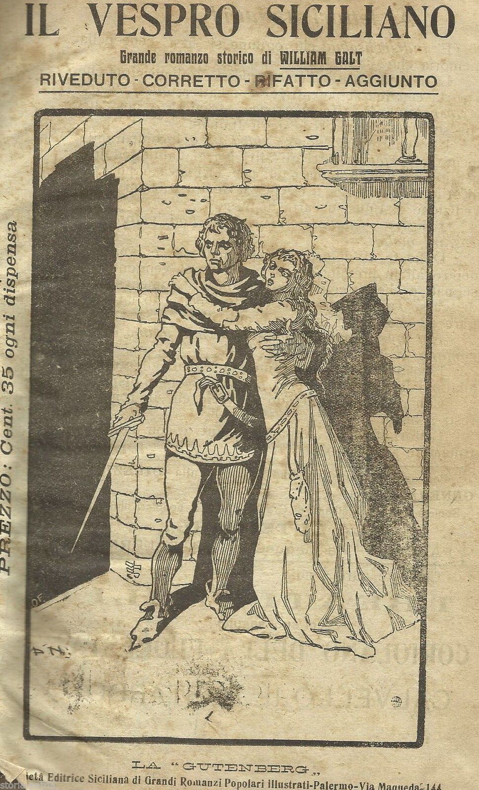 Il Vespro Siciliano Di William Galt Illustrato Da Natoli, Palermo