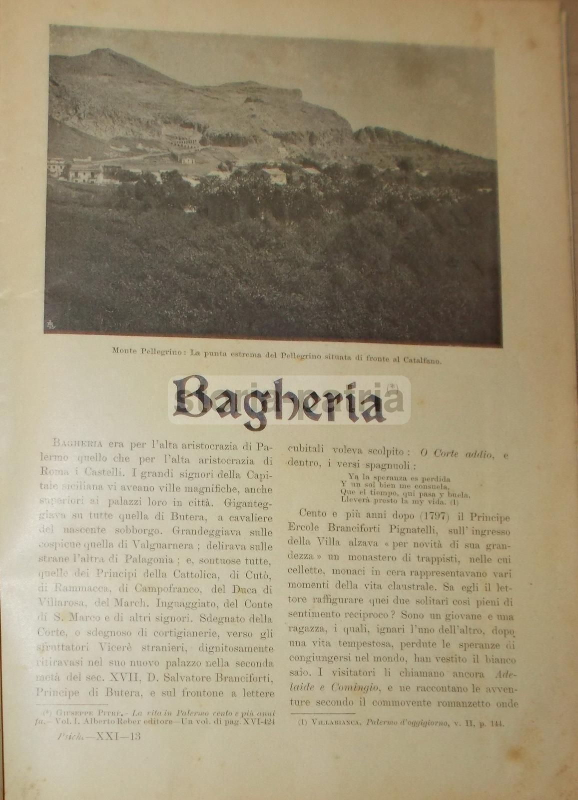 Psiche: Rivista Culturale Siciliana, 1904. Bagheria, Scienze, Moda
