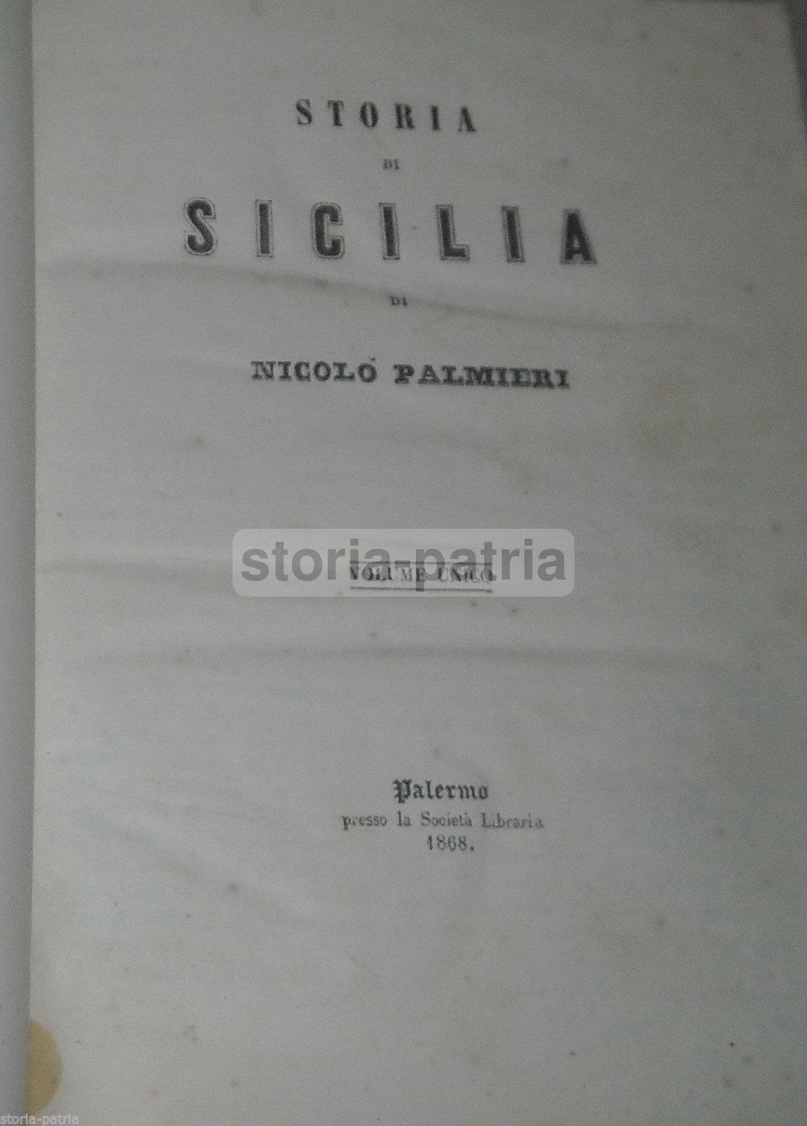 Storia Di Sicilia Di Nicolò Palmieri (1868)
