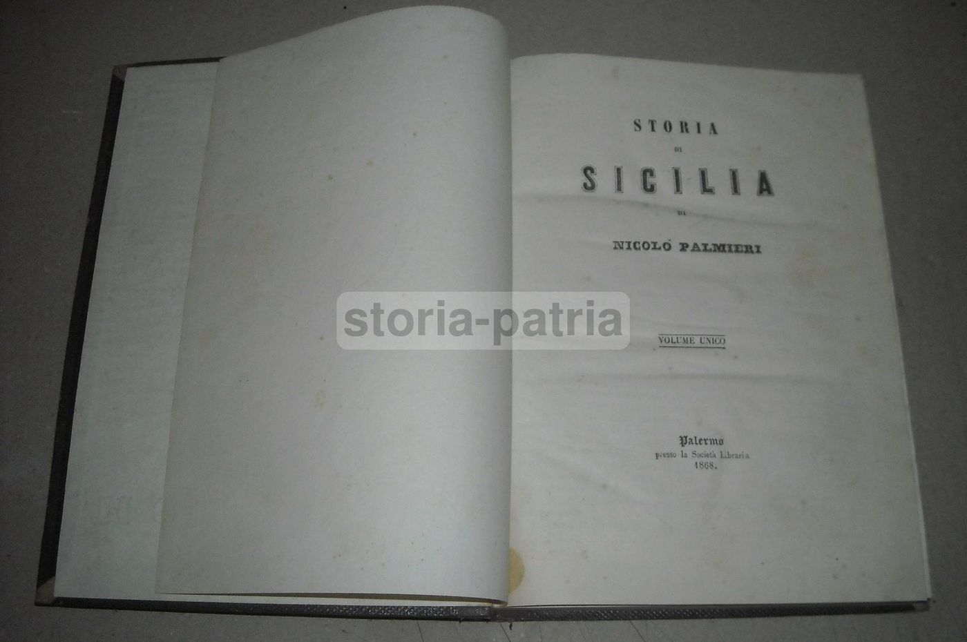 Storia Di Sicilia Di Nicolò Palmieri (1868)