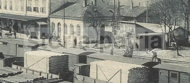 Cartolina Antica Della Stazione Ferroviaria Di Postumia (Postojna), Slovenia