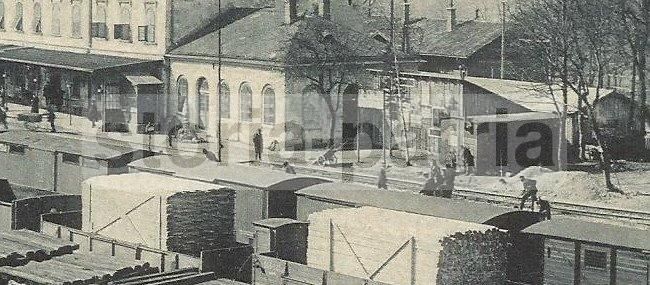 Cartolina Antica Della Stazione Ferroviaria Di Postumia (Postojna), Slovenia