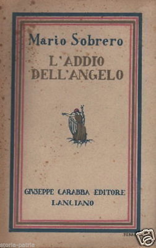 L'Addio Dell'Angelo Di Mario Sobrero. Carabba, Lanciano, Anni '20 '30