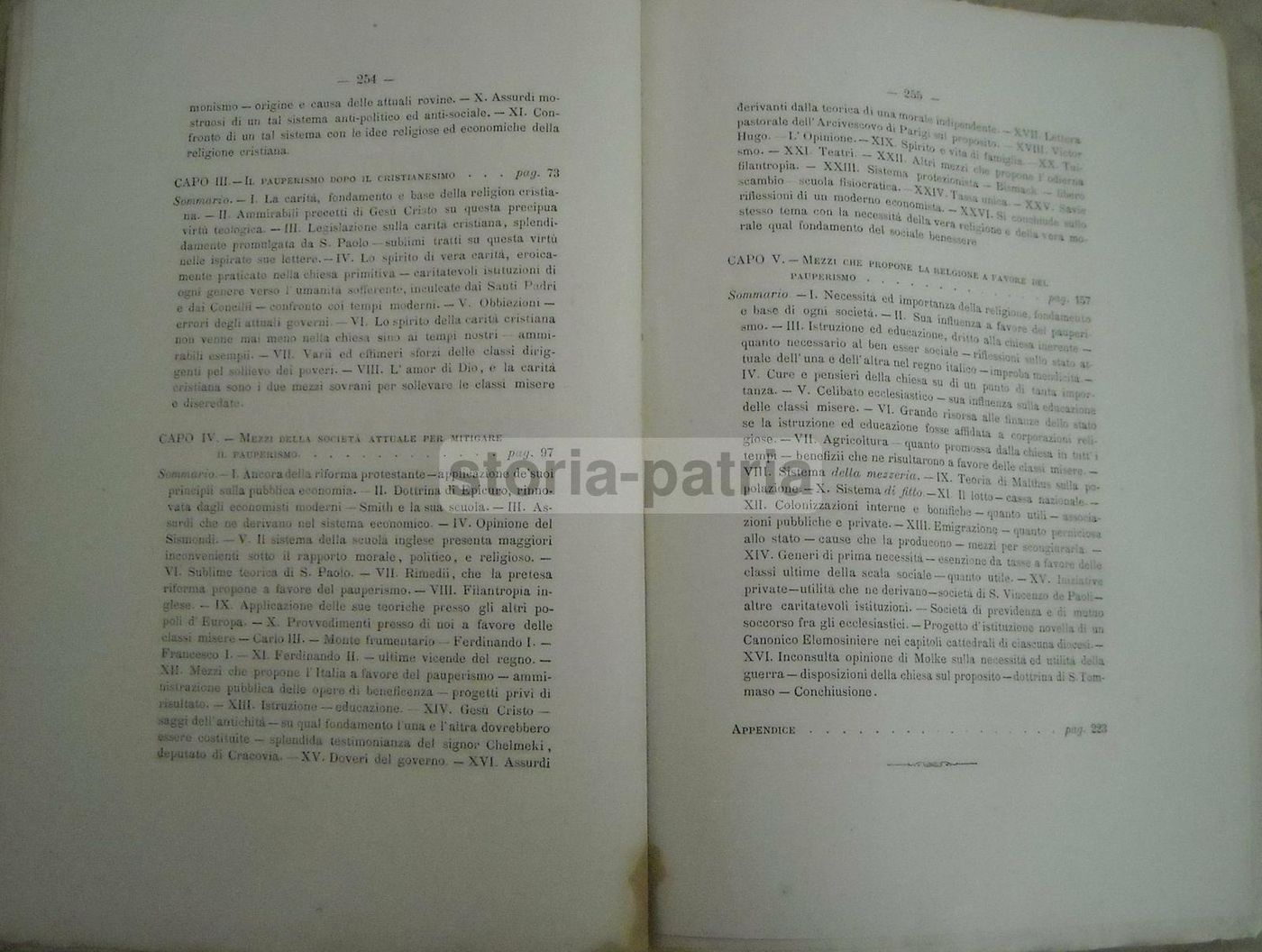 Saggio Sul Pauperismo Nel Secolo XIX, Salzano, 1883, Napoli
