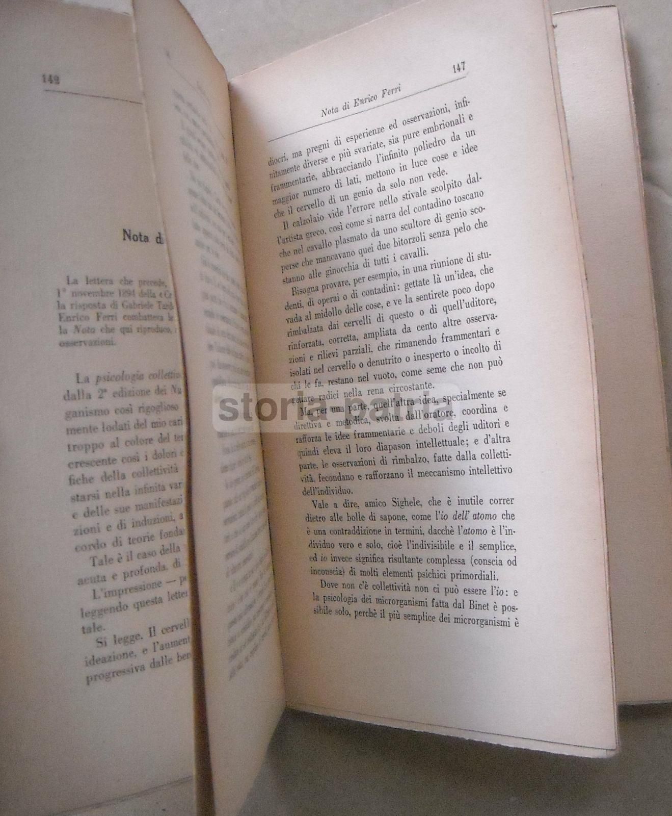 L'Intelligenza Della Folla, Scipio Sighele, Bocca, Torino, 1931