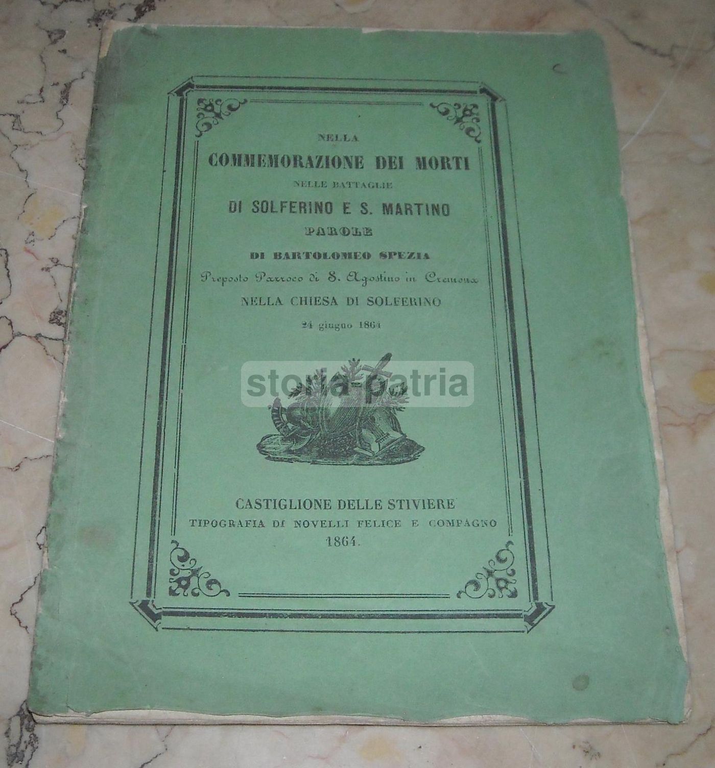 Spezia, Commemorazione Dei Morti Nelle Battaglie Di Solferino E San Martino (1864)