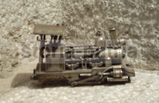 Miniatura Locomotiva Antica Unoaerre Argento Da Collezione