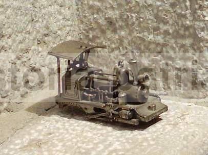 Miniatura Locomotiva Antica Unoaerre Argento Da Collezione