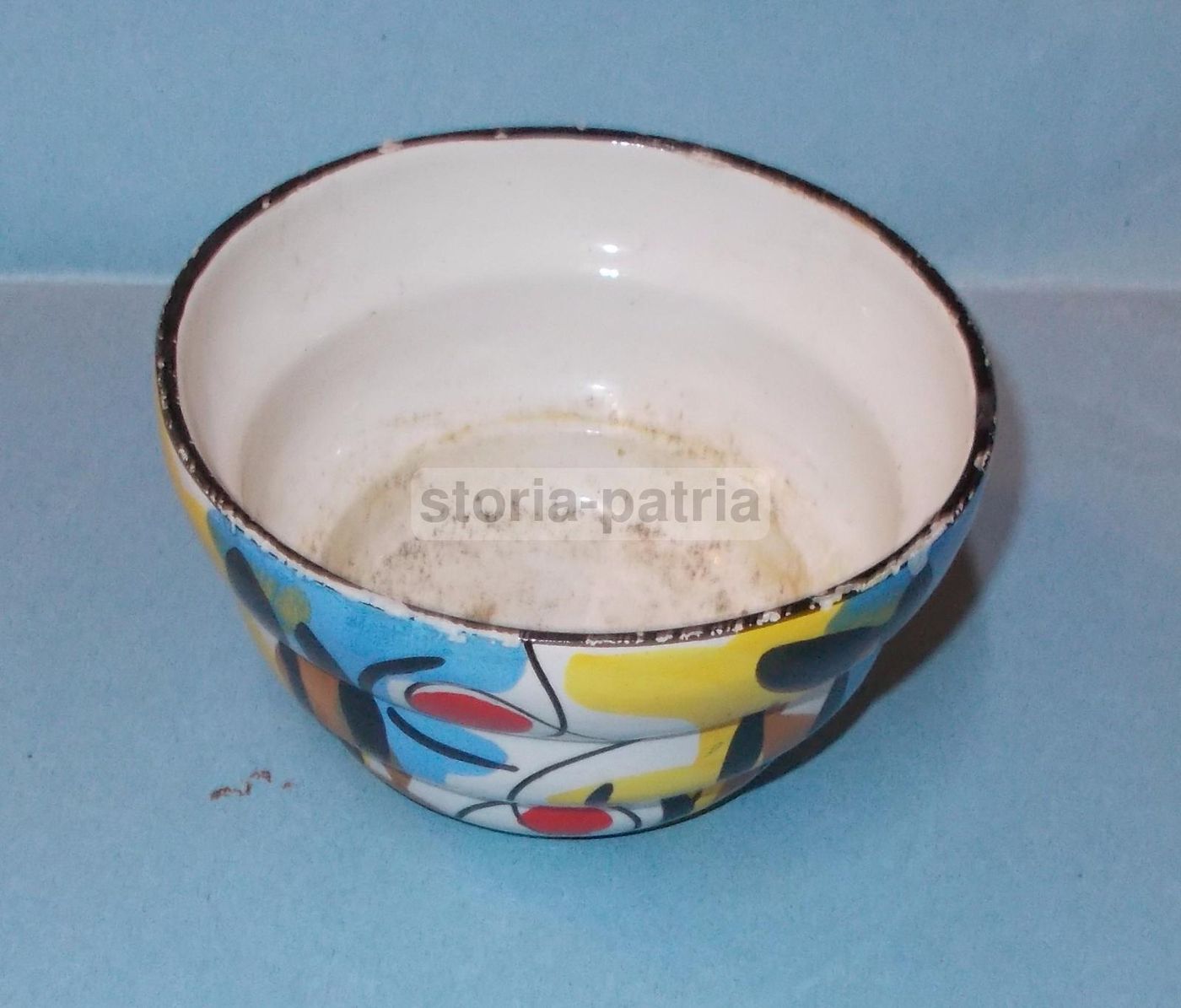 Piccolo Vaso Ciotola In Ceramica Decorata, Anni '50