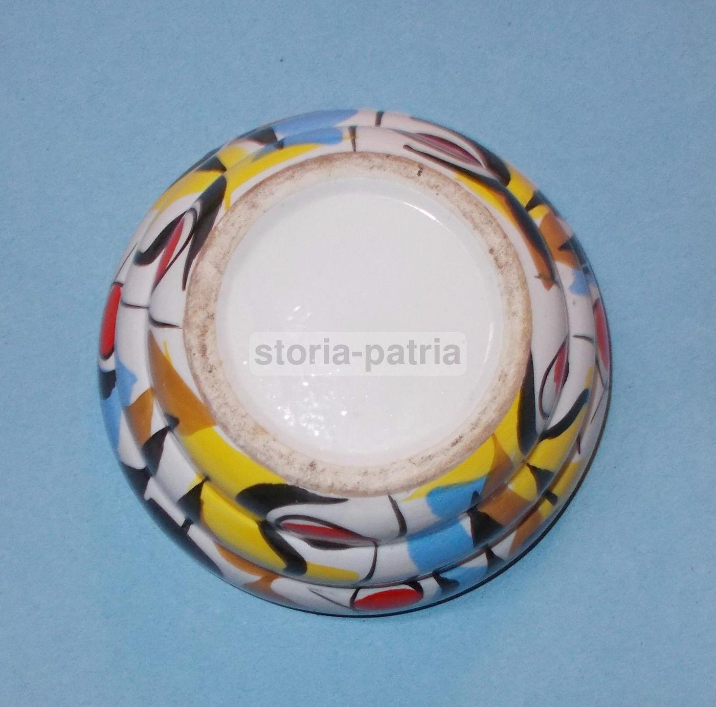 Piccolo Vaso Ciotola In Ceramica Decorata, Anni '50