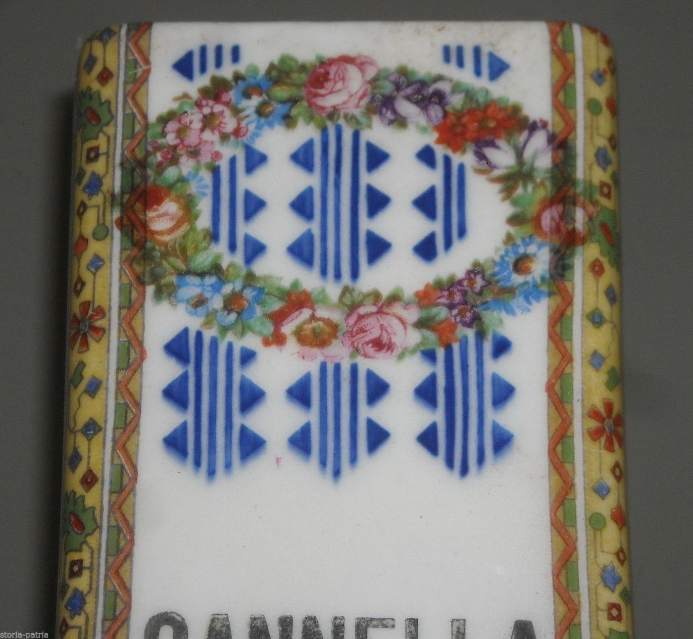 Contenitore Riso In Ceramica Ditmar Urbach Con Decorazioni Floreali Liberty