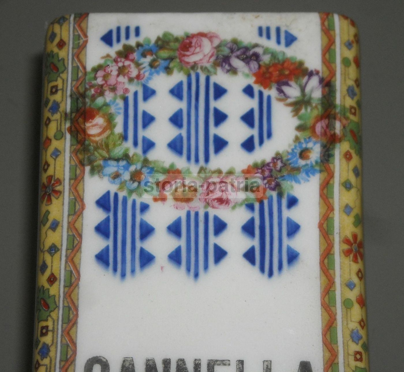 Contenitore Riso In Ceramica Ditmar Urbach Con Decorazioni Floreali Liberty
