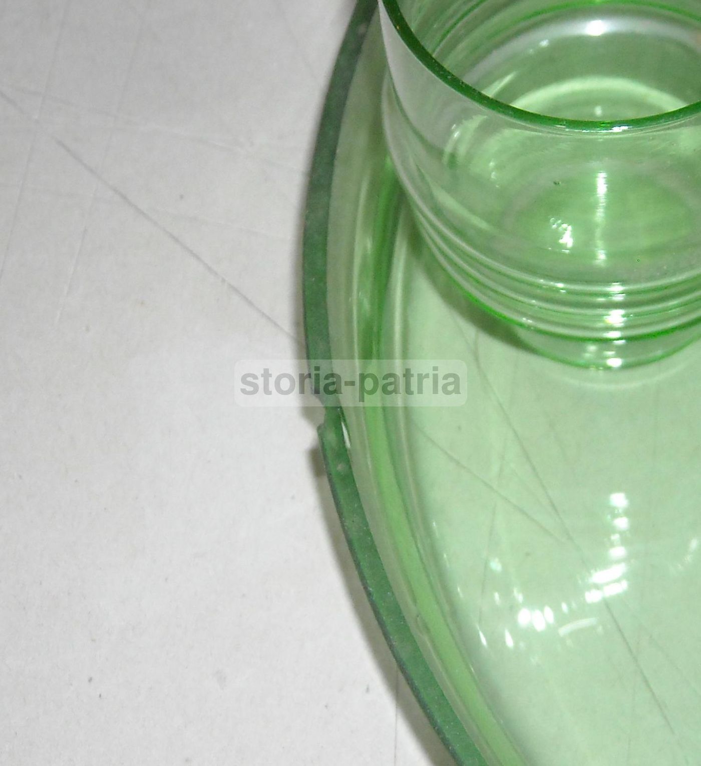 Servizio Da Liquore In Vetro Verde Anni '30 Murano Con Vassoio