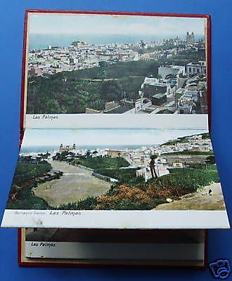 Album Antico Vedute Las Palmas Spagna Colori Fine '800 '900