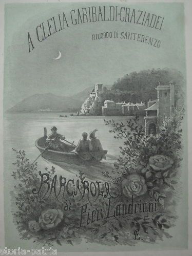 Barcarola A Clelia Garibaldi Graziadei: Ricordo Di San Terenzo (La Spezia)