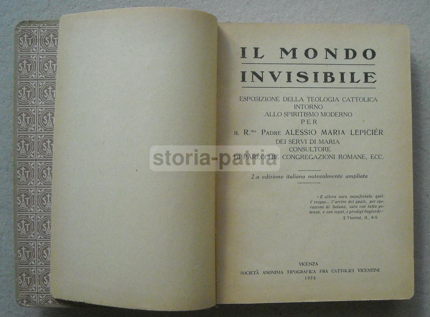 Il Mondo Invisibile Di Lepicier (1922)   Spiritismo, Magia, Telepatia